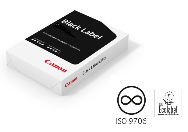 CARTA CANON BLACK LABEL FORMATO A4 RISMA 500 FOGLI OFFICE okgamma PER FOTOCOPIE Foto prodotto