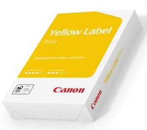 CARTA CANON YELLOW LABEL FORMATO A4 80GR RISMA 500 FOGLI PRINT okgamma PER FOTOCOPIE Foto prodotto